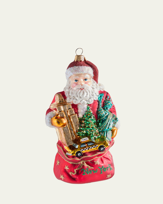 Santa Claus in New York Christmas Ornament